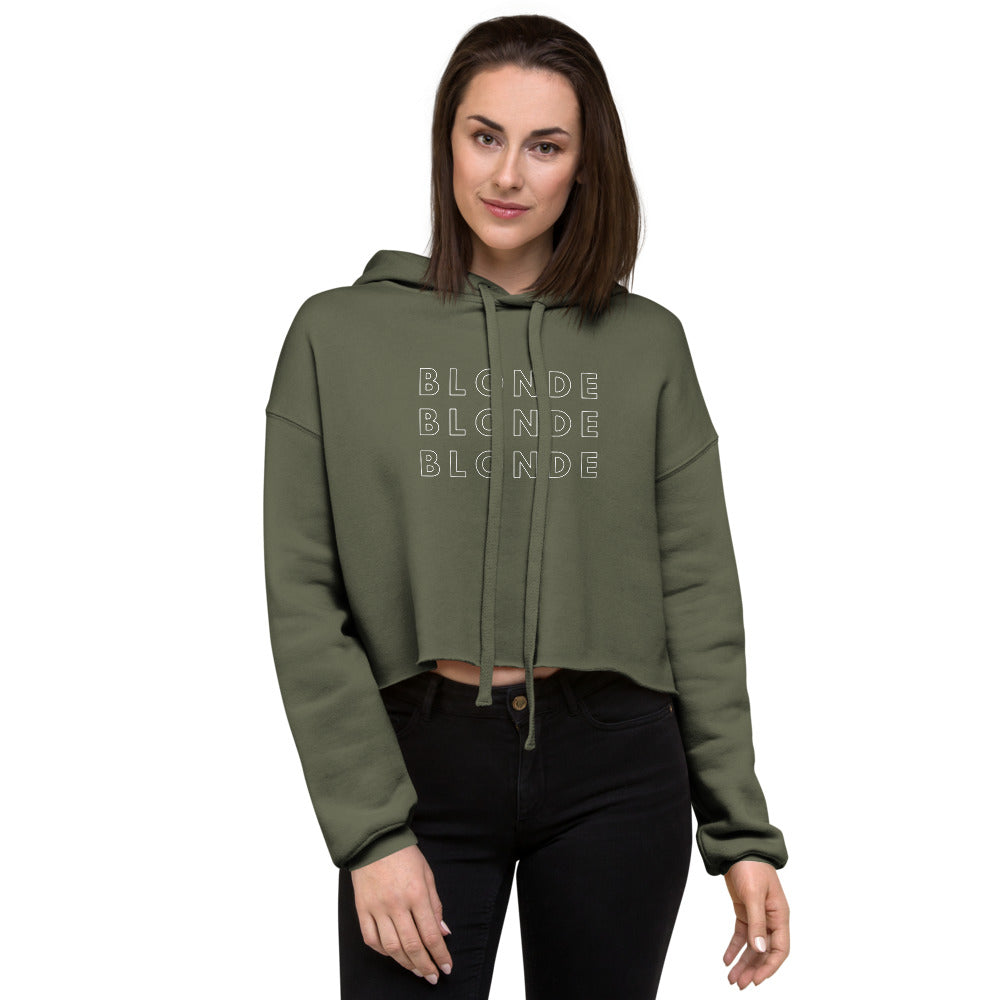 Women's Crop Hoodie Blonde(3)