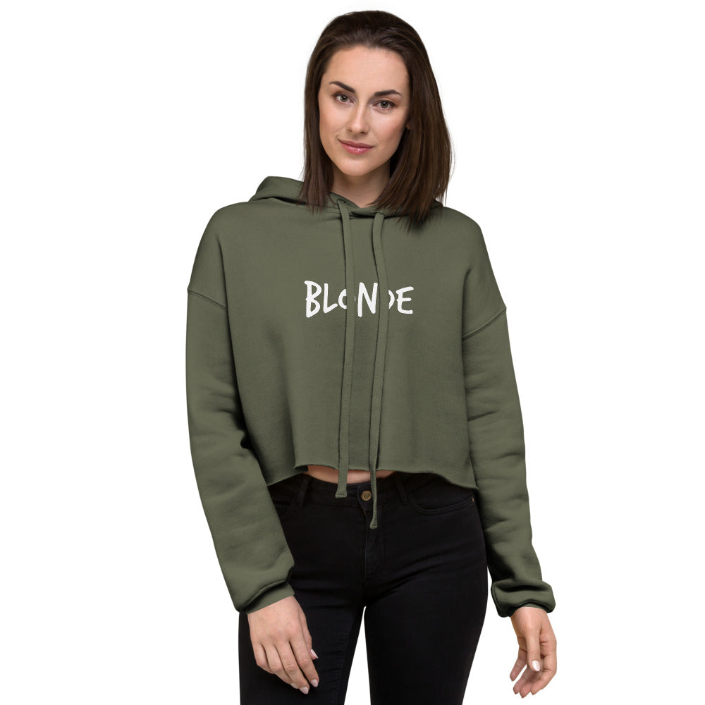Women's Crop Hoodie Blonde