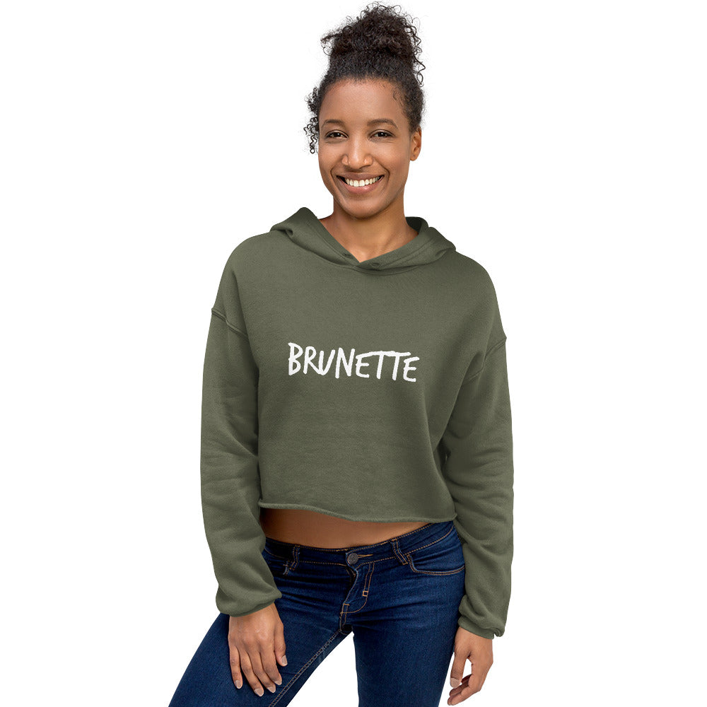 Women's Crop Hoodie Brunette