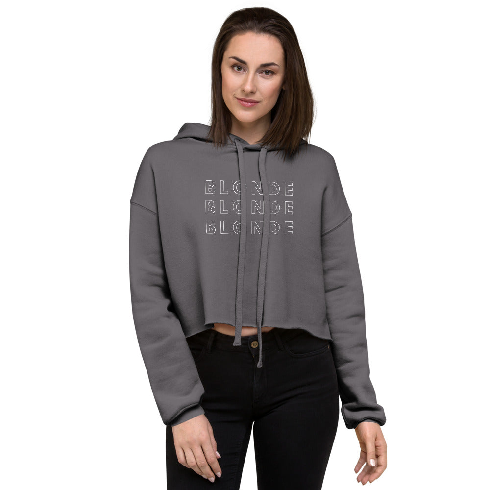 Women's Crop Hoodie Blonde(3)