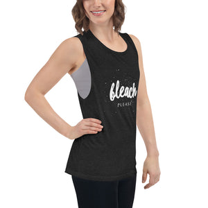 Woman’s Muscle Tank Bleach Please