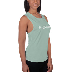 Womans Muscle Tank Blondaholic