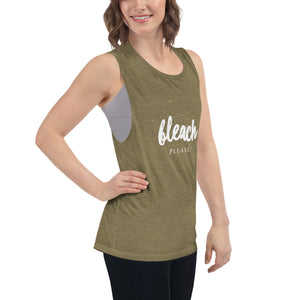 Woman’s Muscle Tank Bleach Please